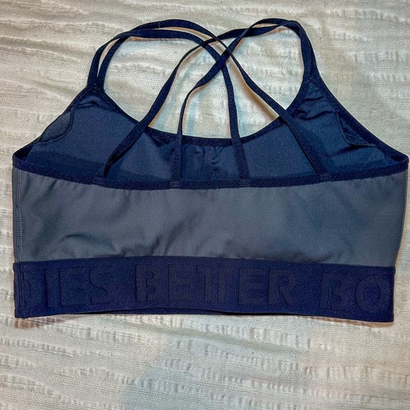 2/$15 Better Bodies Sports Bra gray XL - Picture 3 of 5